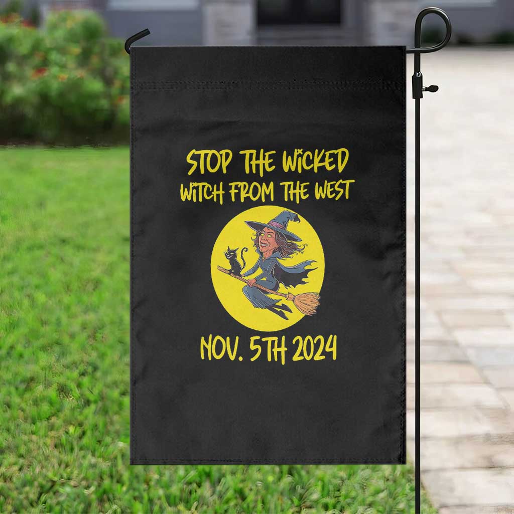 Halloween Witchy Garden Flag Stop The Wicked From The West TS01 Print Your Wear