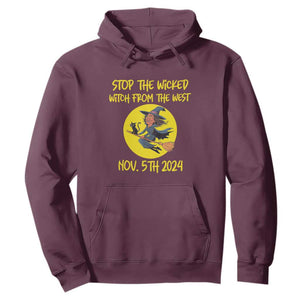 Halloween Witchy Hoodie Stop The Wicked From The West TS01 Maroon Print Your Wear