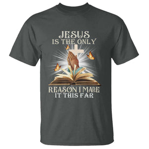 Jesus Is the Only Way T Shirt Christian Faith TS01 Dark Heather Print Your Wear