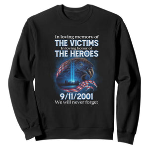 In Loving Honor of the Heroes Sweatshirt Patriotic Gift for U.S. Dad, Grandpa, Firefighter TS01 Black Print Your Wear