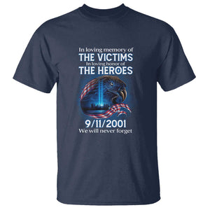 In Loving Honor of the Heroes T Shirt Patriotic Gift for U.S. Dad, Grandpa, Firefighter TS01 Navy Print Your Wear