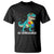 Dinosaur Autism T Shirt Au-somesaurus Word Pun Puzzle Piece TS01 Black Printyourwear