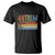 Autism Awareness Month T Shirt In April We Wear Blue Retro Vintage Puzzle Piece TS01 Black Printyourwear