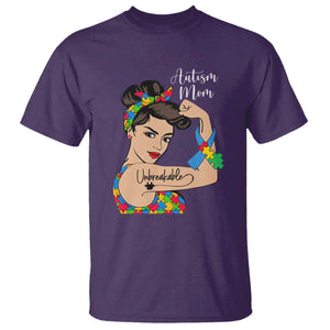 Autism Mom T Shirt Unbreakable Woman TS01 Purple Printyourwear