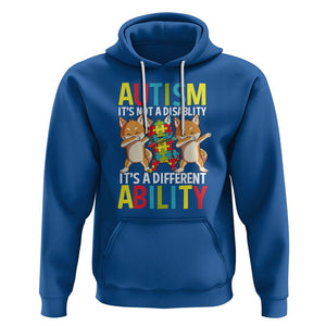 Dog Autism Awareness Hoodie It's Not A Disablity It's A Different Ability TS01 Royal Blue Printyourwear