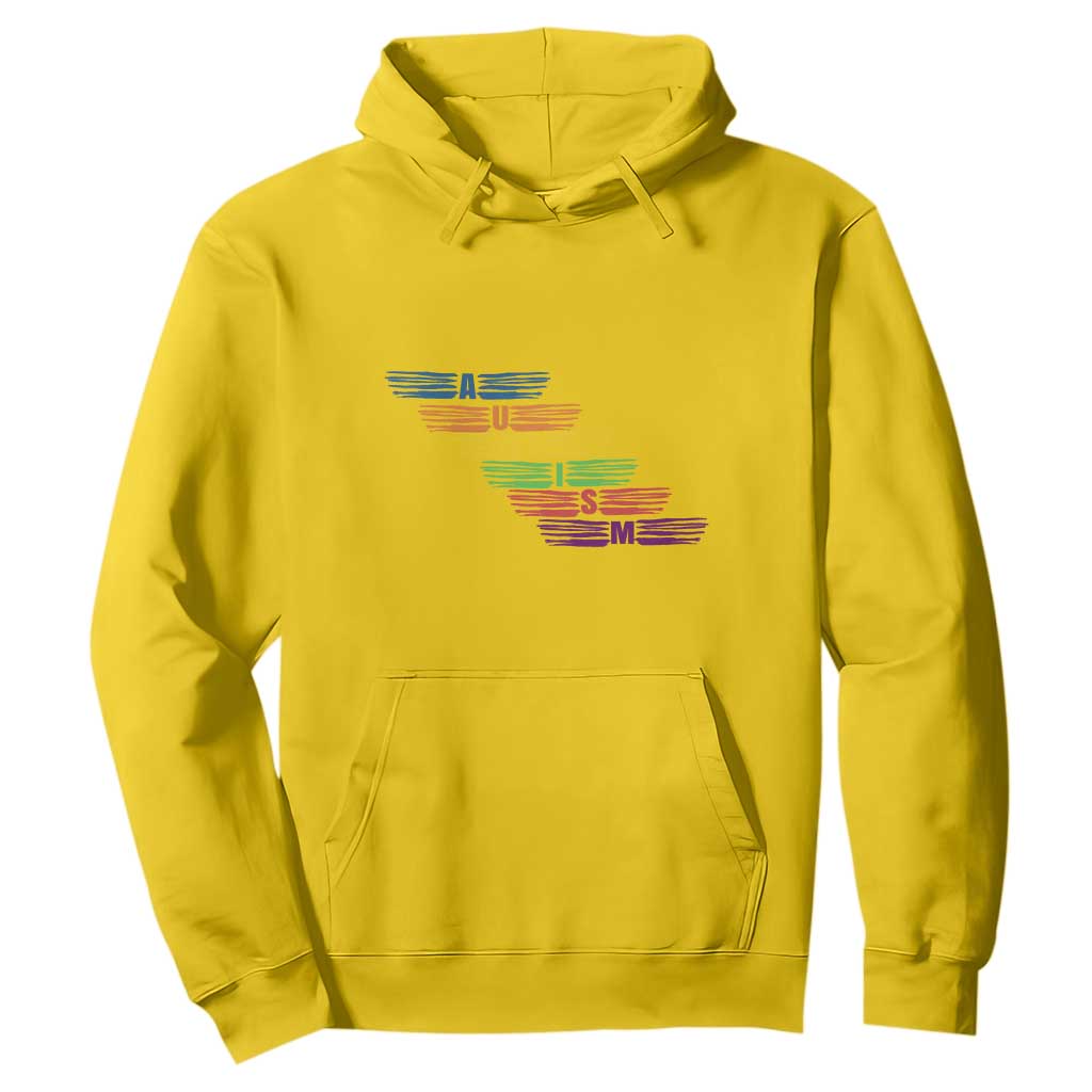 Embrace Autism Hoodie Love Support Spectrum Typography TS01 Daisy Printyourwear
