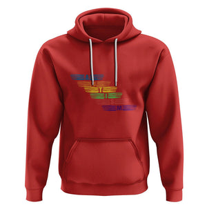 Embrace Autism Hoodie Love Support Spectrum Typography TS01 Red Printyourwear