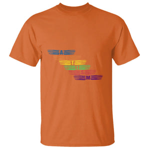 Embrace Autism T Shirt Love Support Spectrum Typography TS01 Orange Printyourwear