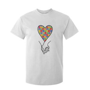 Heart Autism Awareness T Shirt For Kid Spectrum Puzzle Piece Together Love Support TS01 White Printyourwear