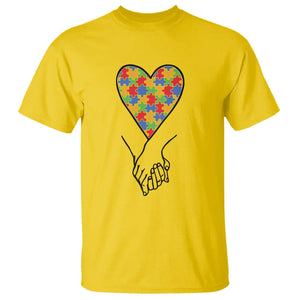 Heart Autism Awareness T Shirt Spectrum Puzzle Piece Together Love Support TS01 Daisy Printyourwear