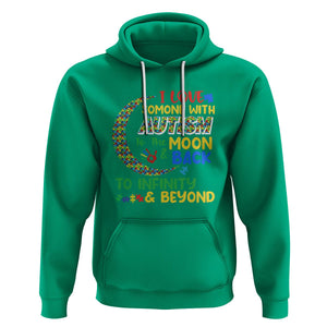 Embrace Autism Hoodie I Love Some With Autism To The Moon And Back To Infinity And Beyond Puzzle TS01 Irish Green Printyourwear