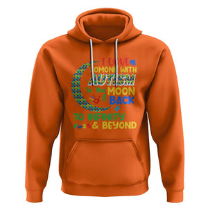 Embrace Autism Hoodie I Love Some With Autism To The Moon And Back To Infinity And Beyond Puzzle TS01 Orange Printyourwear