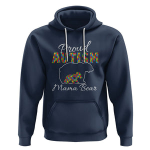 Proud Autism Mom Hoodie Mama Bear TS01 Navy Printyourwear