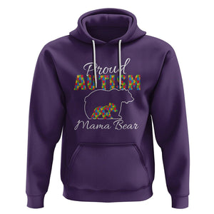 Proud Autism Mom Hoodie Mama Bear TS01 Purple Printyourwear