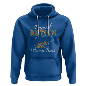 Proud Autism Mom Hoodie Mama Bear TS01 Royal Blue Printyourwear