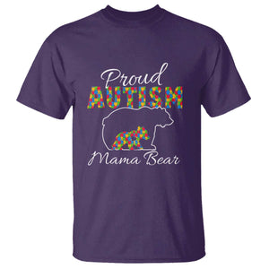 Proud Autism Mom T Shirt Mama Bear TS01 Purple Printyourwear