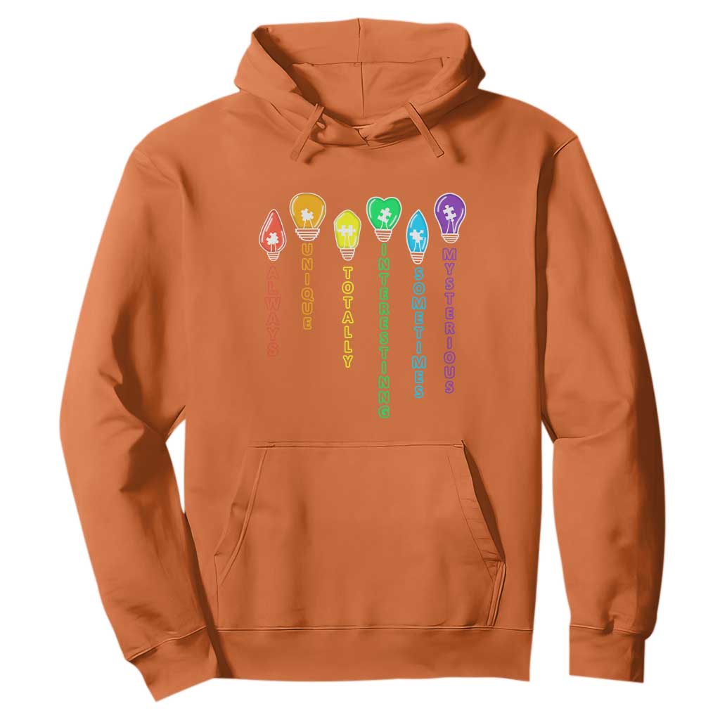 Autism Definition Hoodie Always Unique Totally Interesting Sometimes Mysterious TS01 Orange Printyourwear