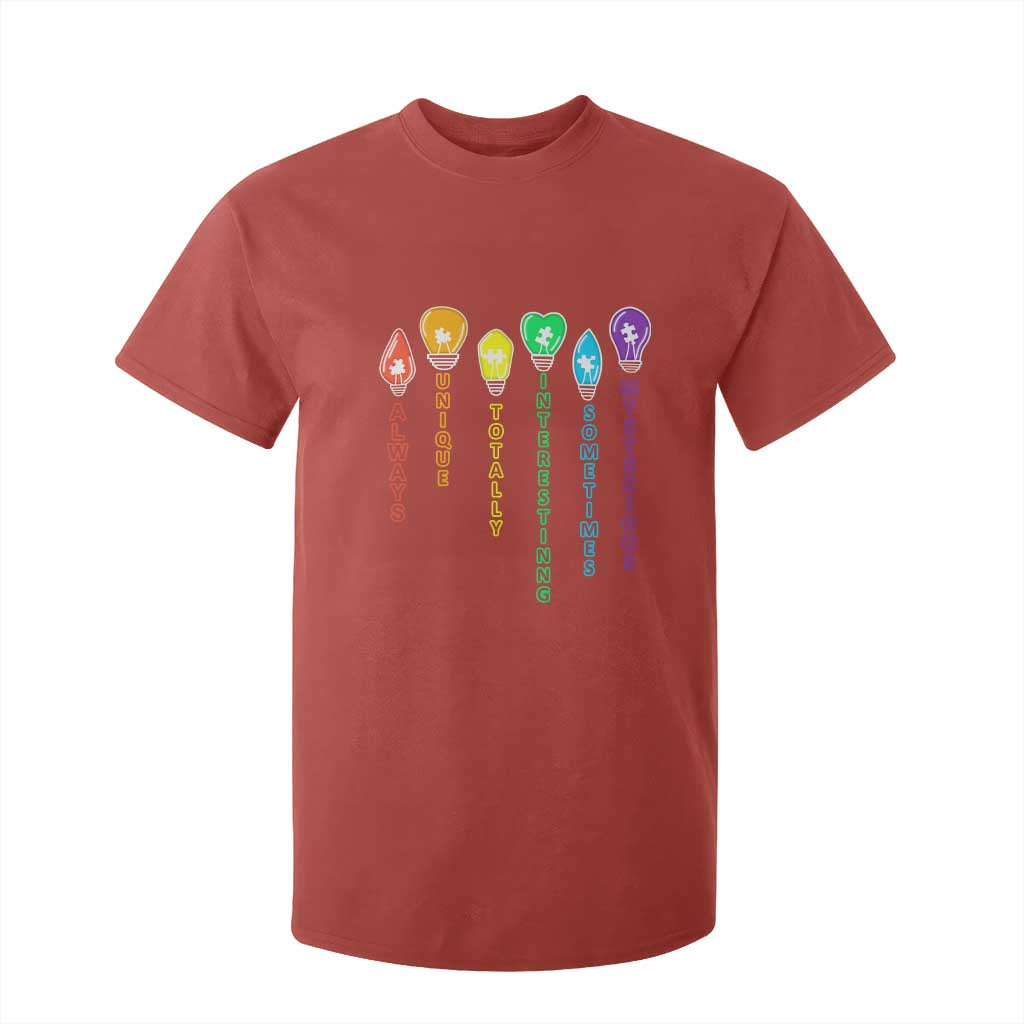 Autism Definition T Shirt For Kid Always Unique Totally Interesting Sometimes Mysterious TS01 Red Printyourwear