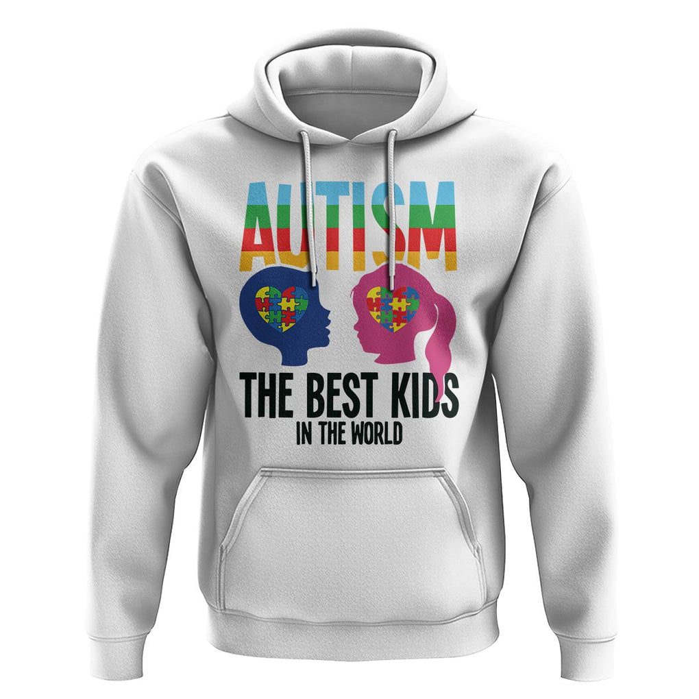 Proud Autism Hoodie The Best Kids In The World TS01 White Printyourwear