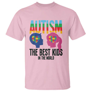 Proud Autism T Shirt The Best Kids In The World TS01 Light Pink Printyourwear