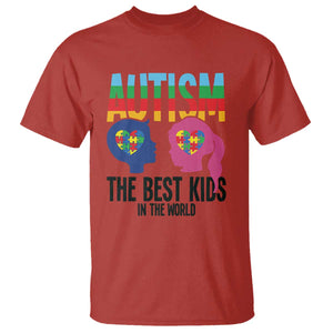 Proud Autism T Shirt The Best Kids In The World TS01 Red Printyourwear