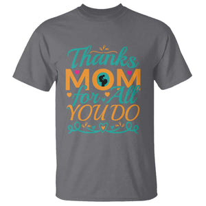 Autism Mom T Shirt Thanks Mom For All You Do TS01 Charcoal Printyourwear