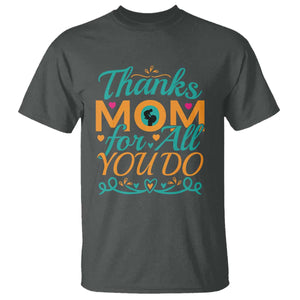 Autism Mom T Shirt Thanks Mom For All You Do TS01 Dark Heather Printyourwear