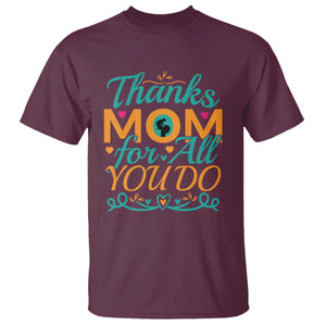 Autism Mom T Shirt Thanks Mom For All You Do TS01 Maroon Printyourwear