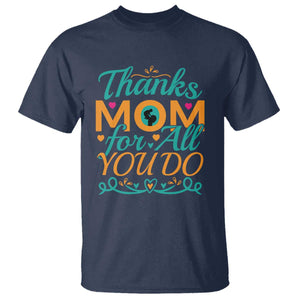 Autism Mom T Shirt Thanks Mom For All You Do TS01 Navy Printyourwear