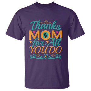 Autism Mom T Shirt Thanks Mom For All You Do TS01 Purple Printyourwear