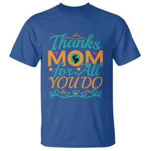 Autism Mom T Shirt Thanks Mom For All You Do TS01 Royal Blue Printyourwear