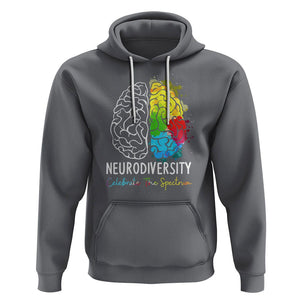 Proud Autism Hoodie Neurodiversity Celebrate The Spectrum TS01 Charcoal Printyourwear