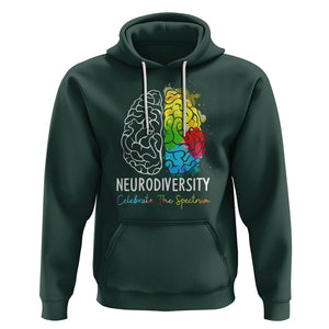 Proud Autism Hoodie Neurodiversity Celebrate The Spectrum TS01 Dark Forest Green Printyourwear