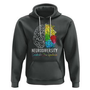 Proud Autism Hoodie Neurodiversity Celebrate The Spectrum TS01 Dark Heather Printyourwear