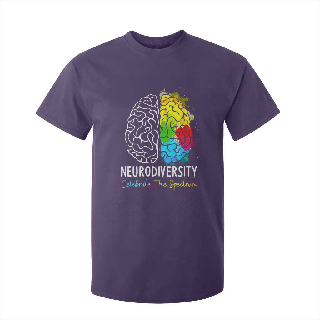 Proud Autism T Shirt For Kid Neurodiversity Celebrate The Spectrum TS01 Purple Printyourwear