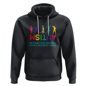 Proud Autism Hoodie Seeing The World From A Different Angle TS01 Black Printyourwear