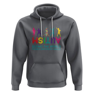 Proud Autism Hoodie Seeing The World From A Different Angle TS01 Charcoal Printyourwear