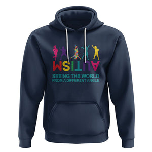 Proud Autism Hoodie Seeing The World From A Different Angle TS01 Navy Printyourwear