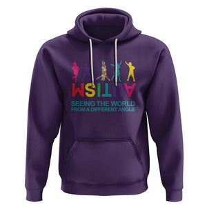 Proud Autism Hoodie Seeing The World From A Different Angle TS01 Purple Printyourwear