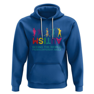 Proud Autism Hoodie Seeing The World From A Different Angle TS01 Royal Blue Printyourwear