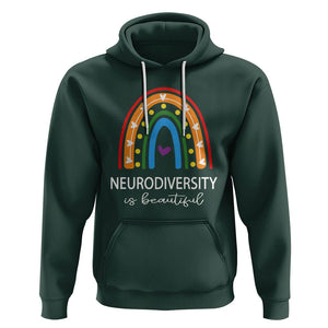 Heart Autism Awareness Hoodie Neurodiversity Is Beautiful TS01 Dark Forest Green Printyourwear