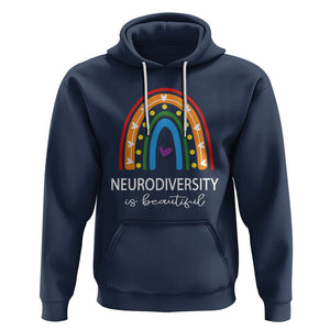 Heart Autism Awareness Hoodie Neurodiversity Is Beautiful TS01 Navy Printyourwear