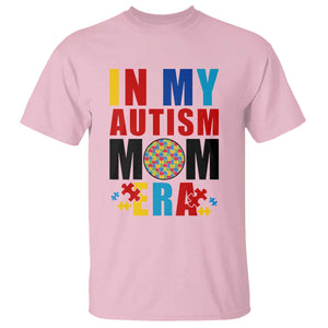 In My Autism Mom Era T Shirt Love Support Puzzle Piece TS01 Light Pink Printyourwear