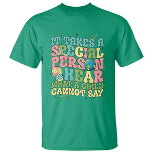 Embrace Autism T Shirt It Takes A Special Person To Hear What A Child Cannot Say TS01 Irish Green Printyourwear