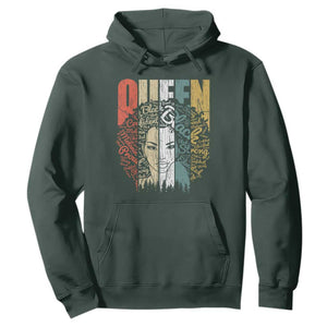 Black History Hoodie For Women Educated Strong Black Queen TS01 Dark Forest Green Printyourwear