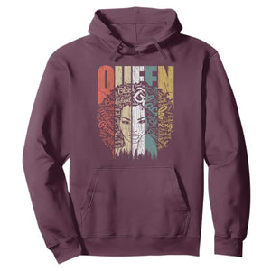 Black History Hoodie For Women Educated Strong Black Queen TS01 Maroon Printyourwear