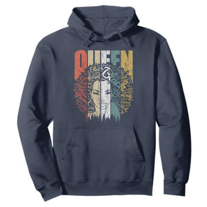 Black History Hoodie For Women Educated Strong Black Queen TS01 Navy Printyourwear