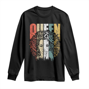 Black History Education Long Sleeve Shirt For Women Educated Strong Black Queen TS01 Black Print Your Wear