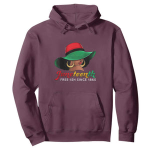 Juneteenth for Women Hoodie Celebrating Black Freedom Day 1865 TS01 Maroon Printyourwear