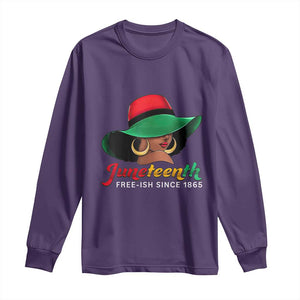 Juneteenth 1865 Long Sleeve Shirt Celebrating Black Freedom Day TS01 Purple Print Your Wear